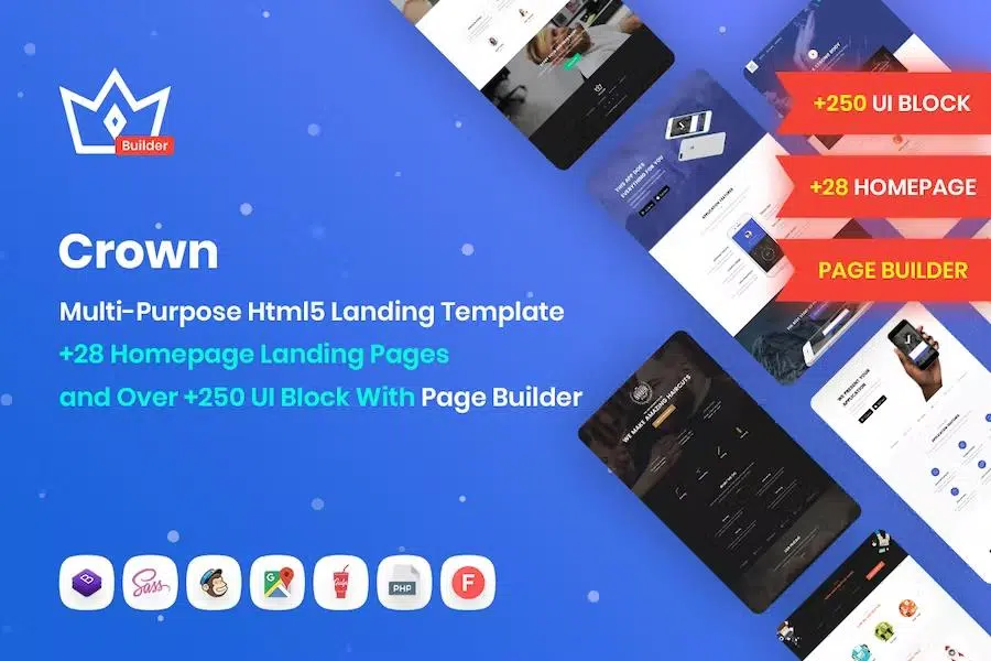 Crown – Multi-Purpose Html5 Landing Template