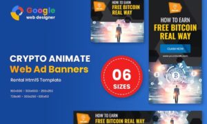 Crypto HTML5 Animate Banner Ads