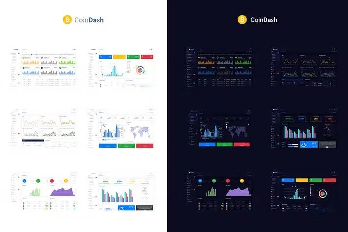 Cryptocurrency Dashboard Admin Template – Coindash