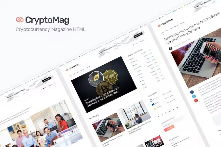 CryptoMag – Cryptocurrency Magazine HTML Template