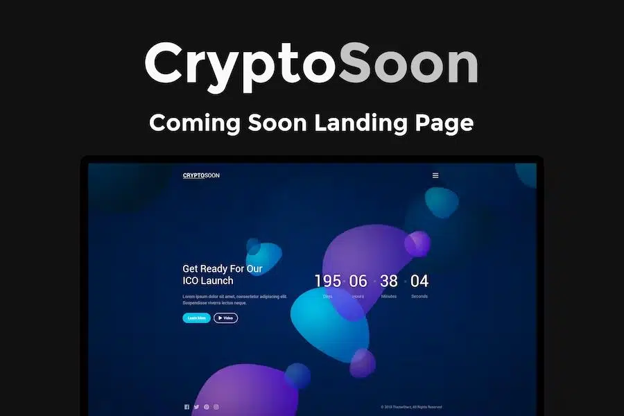 CryptoSoon – Coming Soon Template