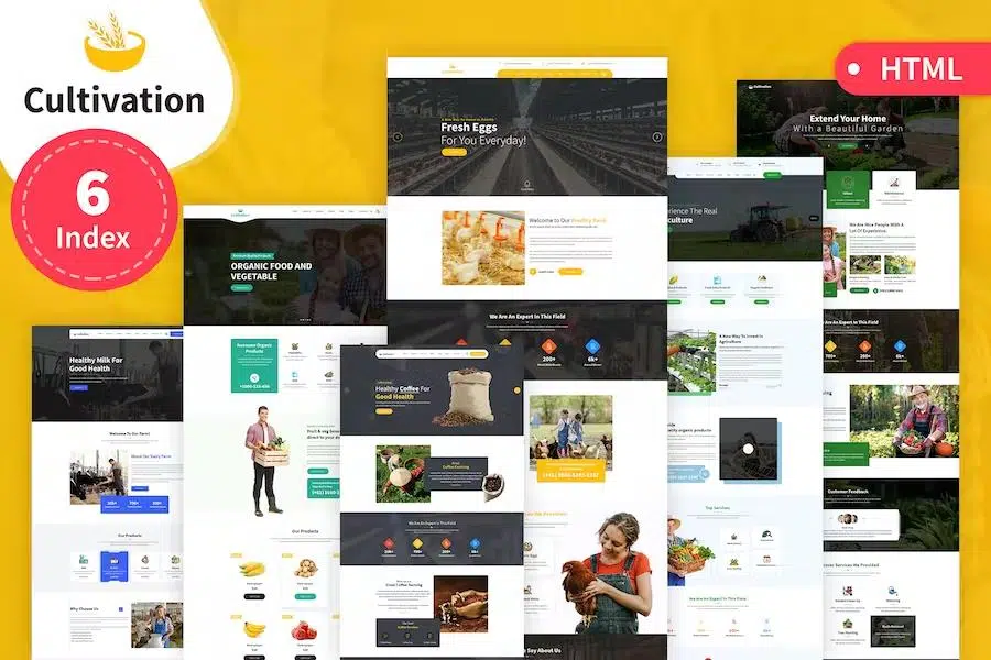 Cultivation Multipurpose Responsive HTML Template