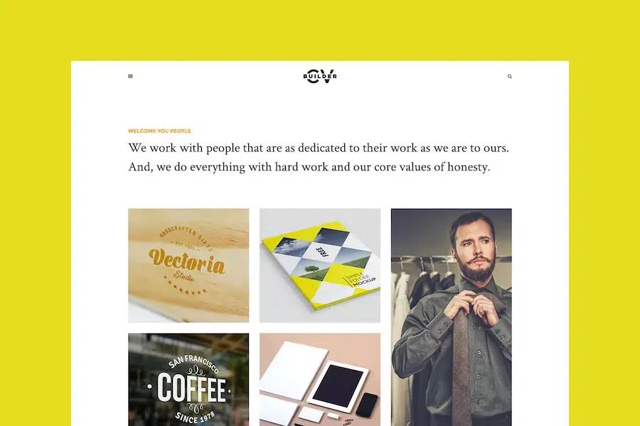 Cvbuilder – Creative Portfolio HTML5 Template