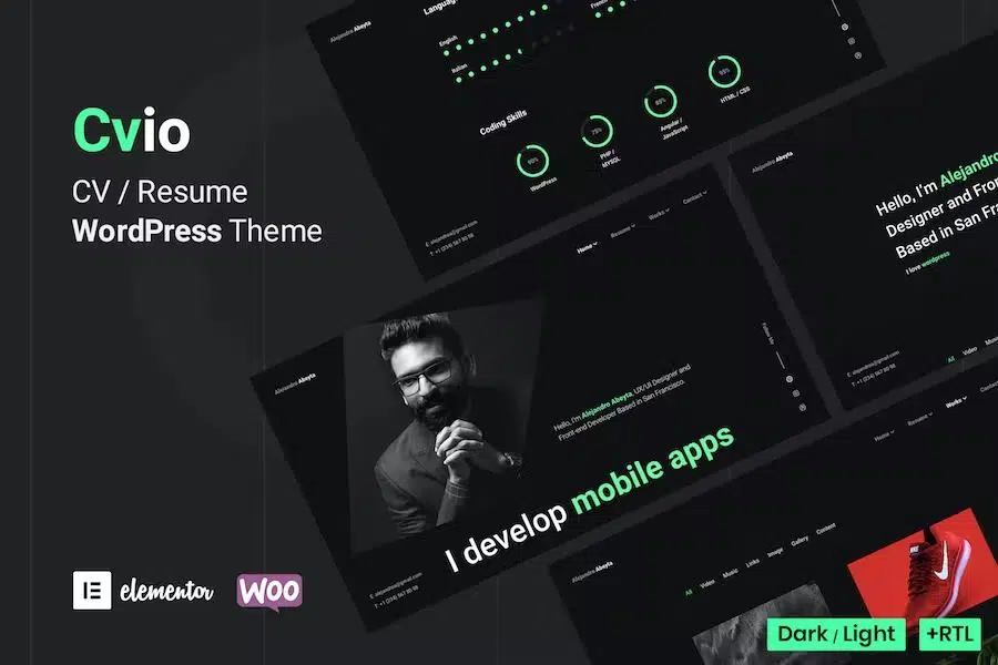 Cvio – Personal Portfolio WordPress Theme