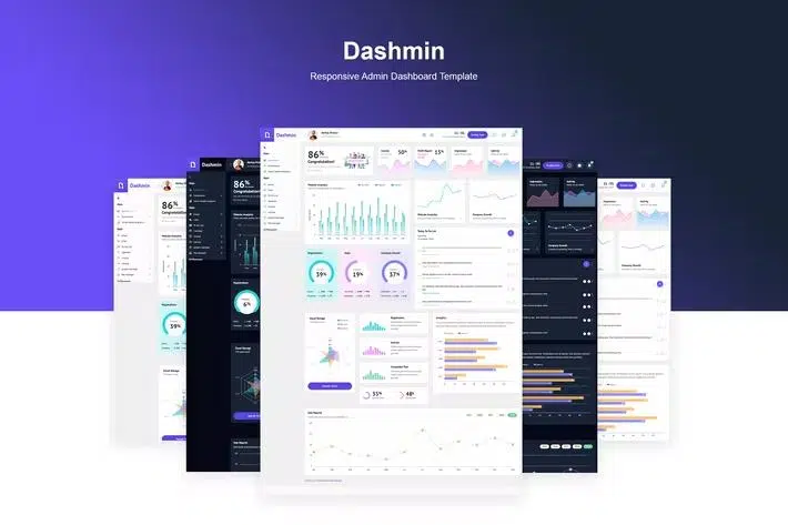 Dashmin – Responsive Admin Dashboard Template