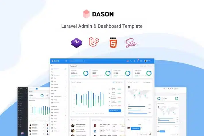 Dason – Laravel Admin & Dashboard Template