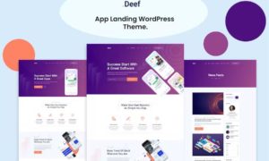 Deef – App Landing WordPress Theme