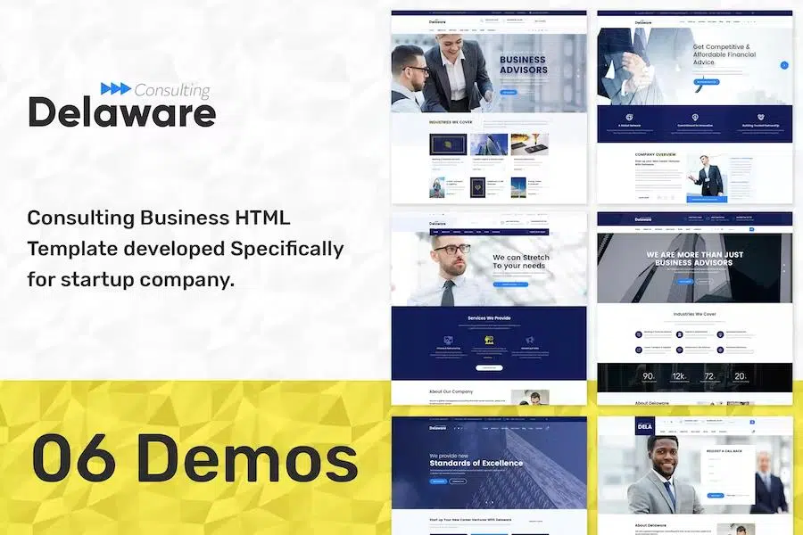 Delaware – Corporate Company, Consulting HTML Template