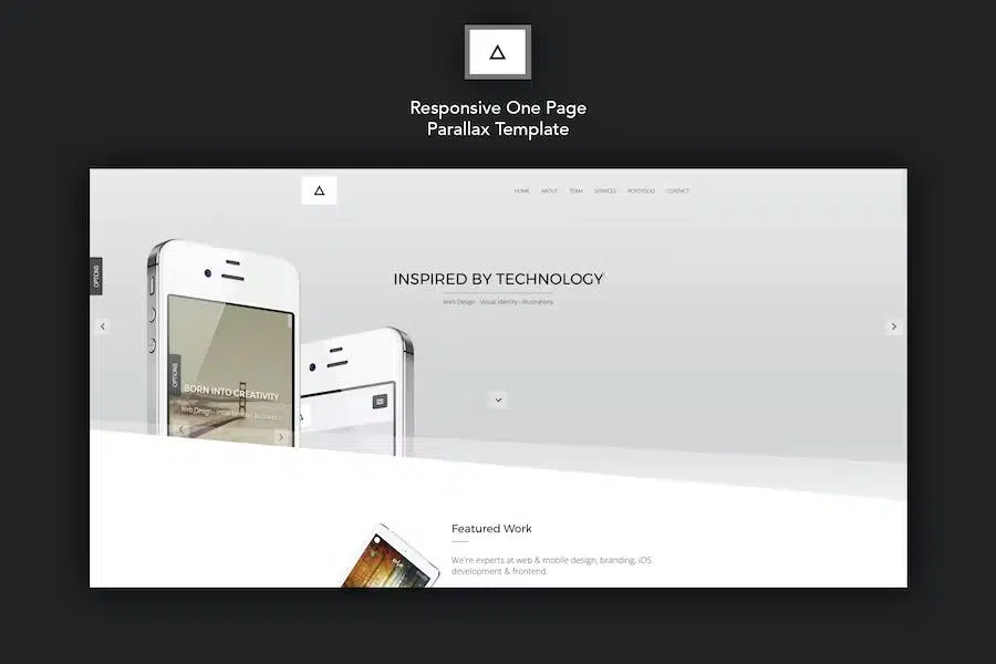 Delta – Responsive One Page Parallax Template