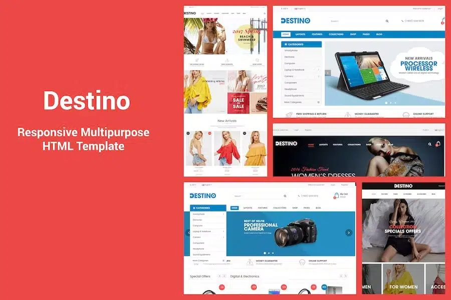 Destino – Responsive & Multi-Purpose HTML5 Template