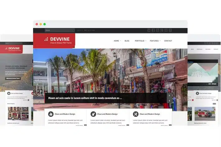 Devvine – Modern & Clean Responsive Site Template – Business