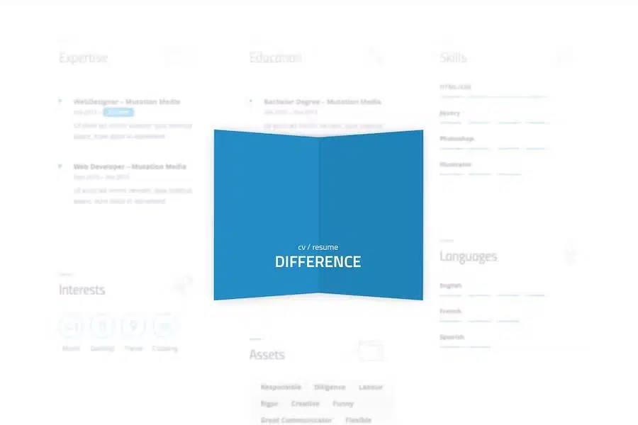 Difference – CV RESUME TEMPLATE