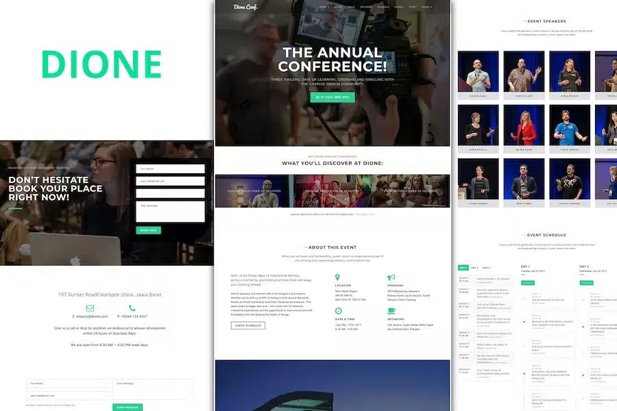 Dione – Conference & Event WordPress Theme