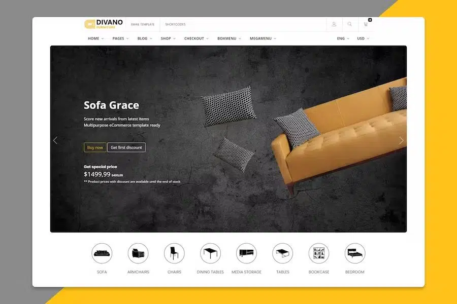 Divano – Furniture HTML Template