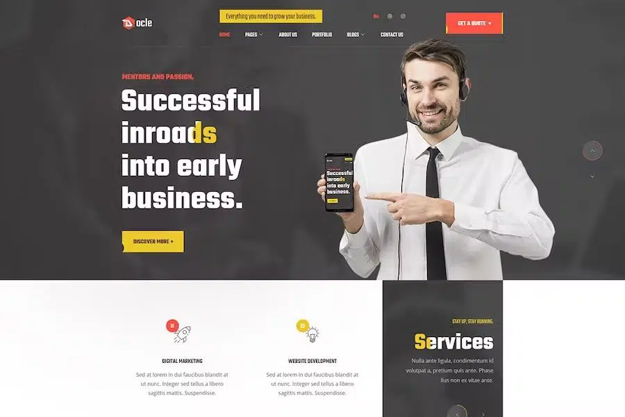 Docle – Agency Services HTML Template