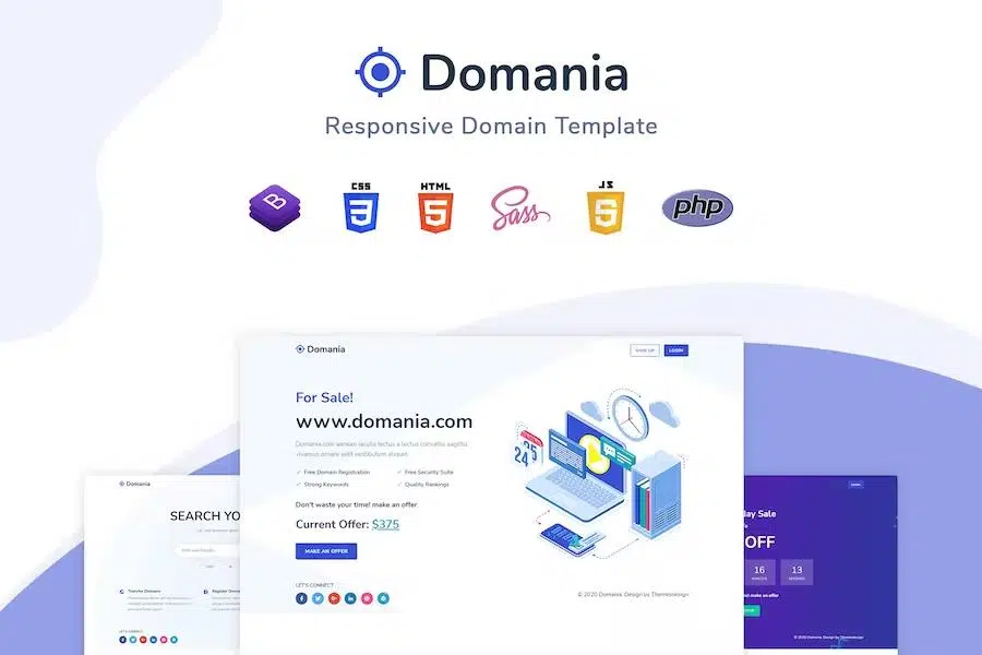 Domania – Responsive Domain Template