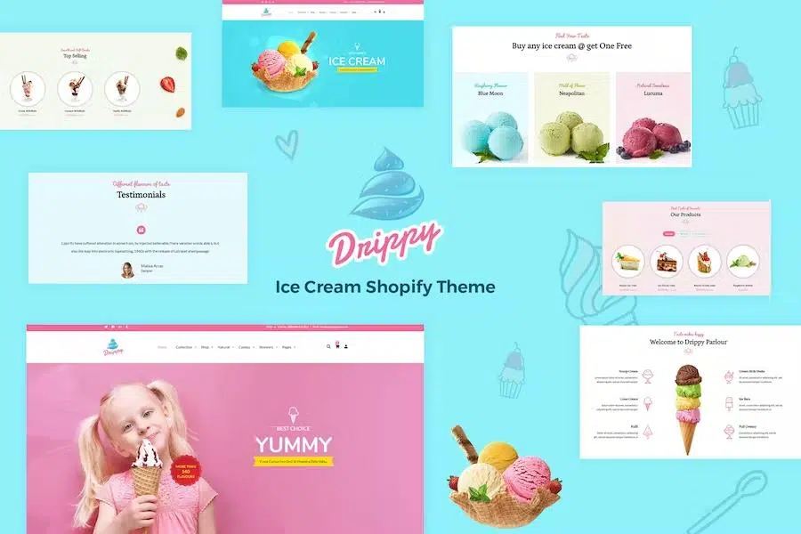 Drippy – Cake Shop, Ice Cream Store Shopify Theme