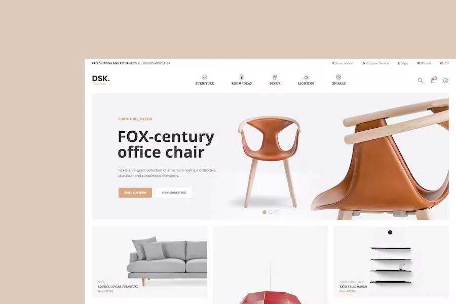 DSK – Furniture Store WooCommerce WordPress Theme