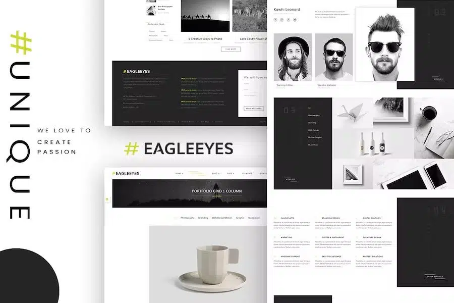 EAGLEEYES – Creative multipages and One page HTML5 Template