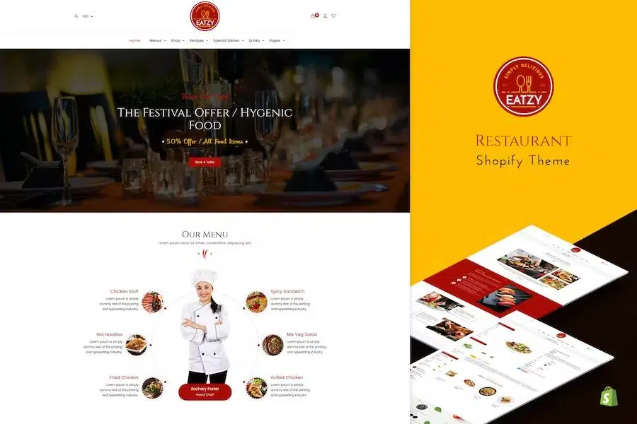 Eatzy – Bakery, Cafe and Cake Shop Shopify Theme