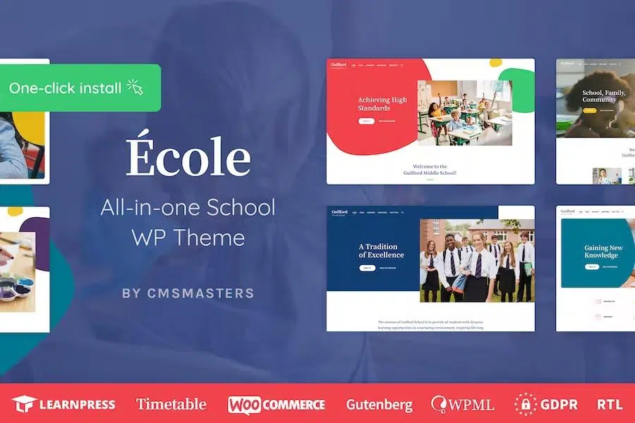 Ecole – Education & School WordPress Theme