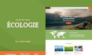 Ecologie – Environmental NGO & Ecology WordPress Theme