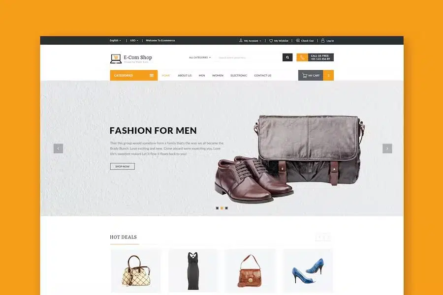 Ecom – Responsive eCommerce HTML Template