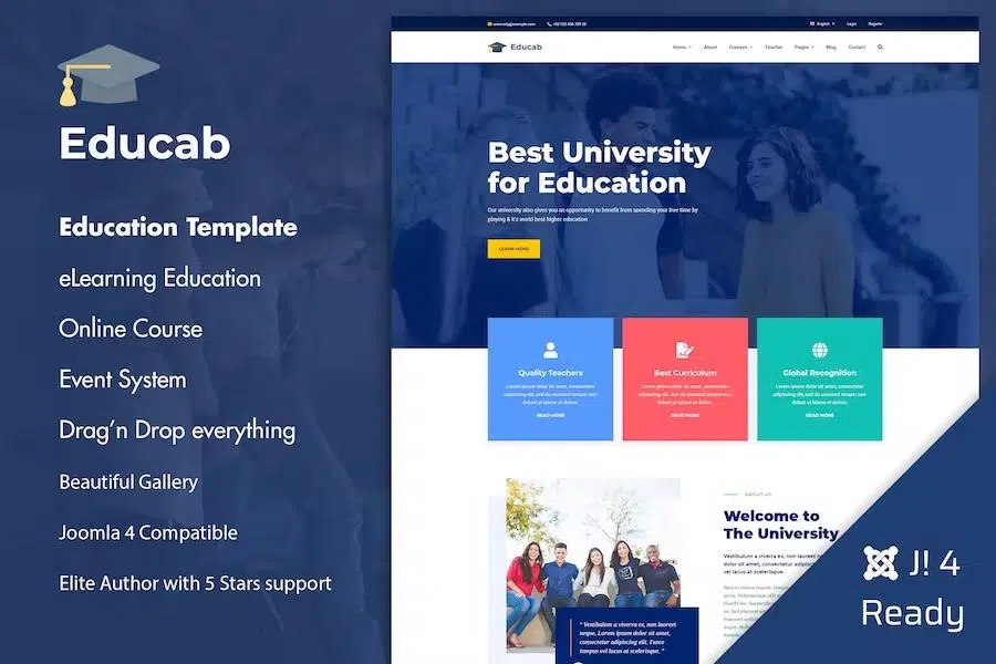 Educab – University Education Joomla 4 Template