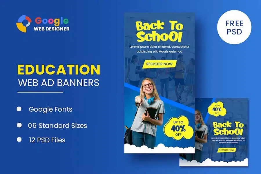 Education Banners Google Web Designer Template