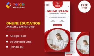 Education Online Animated Banner GWD