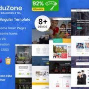 EduZone – Education Course & School Template + Admin Dashboard
