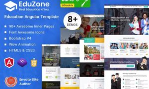 EduZone – Education Course & School Template + Admin Dashboard