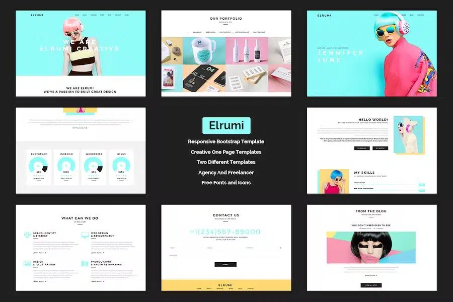 Elrumi – Creative HTML5 Bootstrap Template