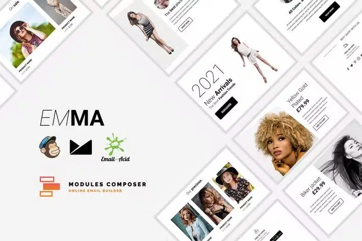 Emma – E-commerce Responsive Email for Fashion & Accessories with Online Builder