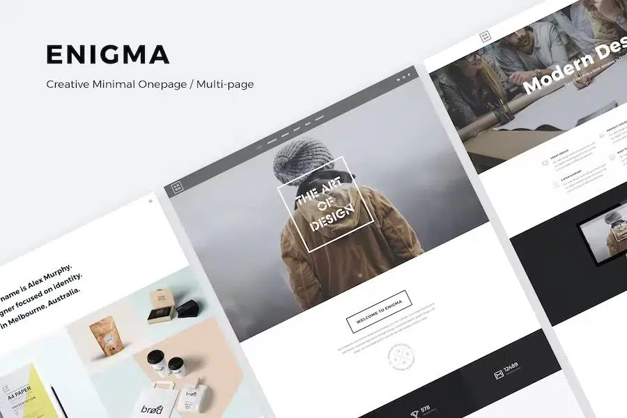 Enigma – Creative Responsive Minimal HTML Template