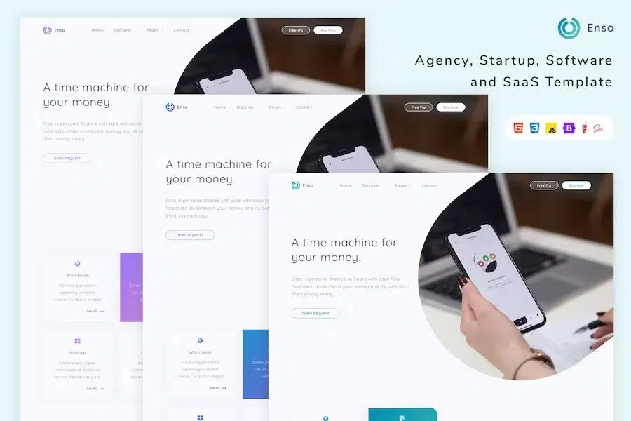 Enso – Agency, Startup and SaaS Template