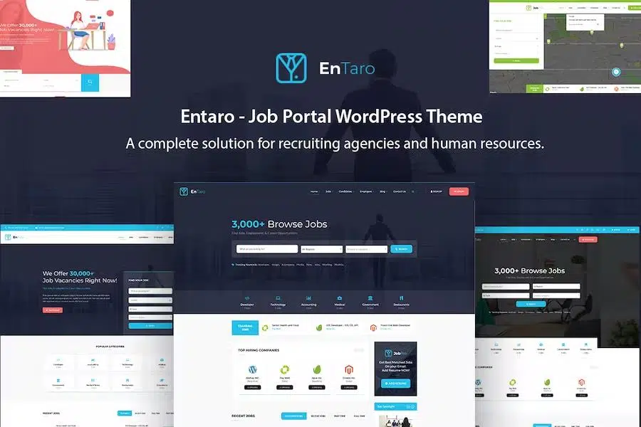 Entaro – Job Portal WordPress Theme