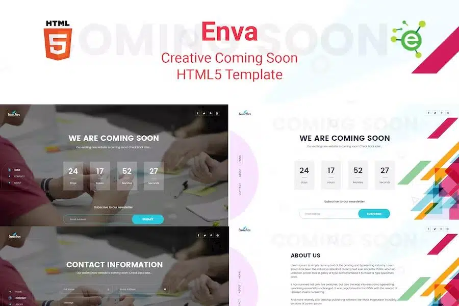 Envas – Multipurpose HTML5 Template