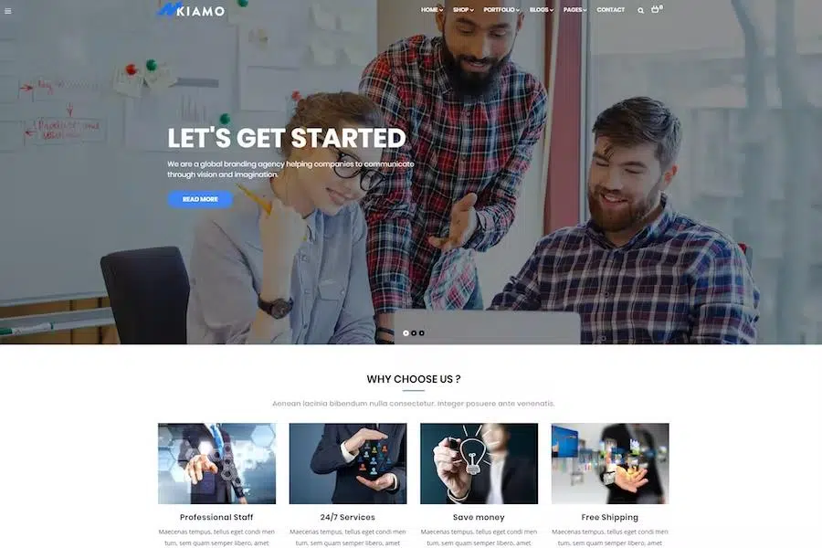 Enzio – Responsive Business WordPress Theme