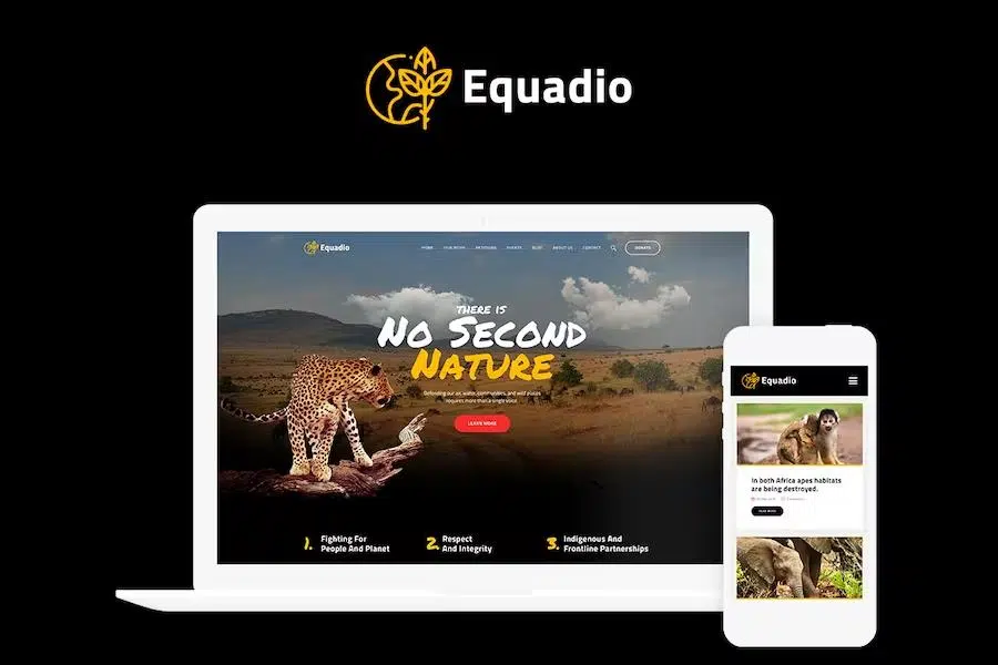 Equadio – Non-Profit and Environmental WordPress Theme