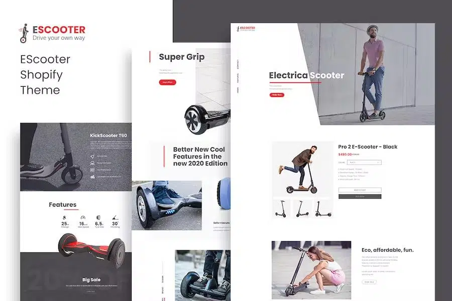 Escoot – Single Product Shopify Theme