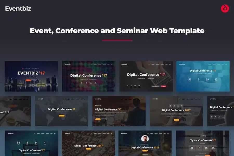 Eventbiz – Event, Conference and Seminar Website Template