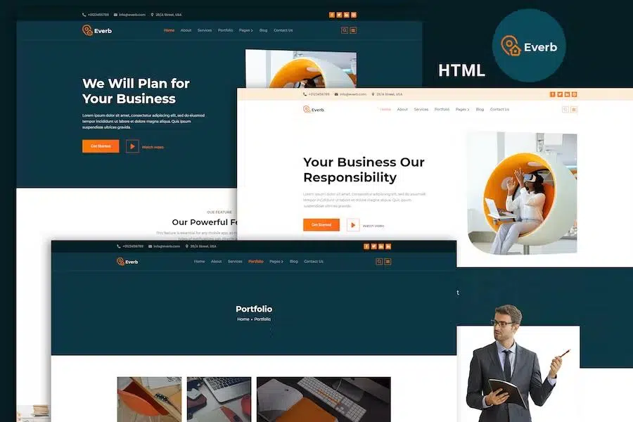 Everb – Business Consulting HTML Template