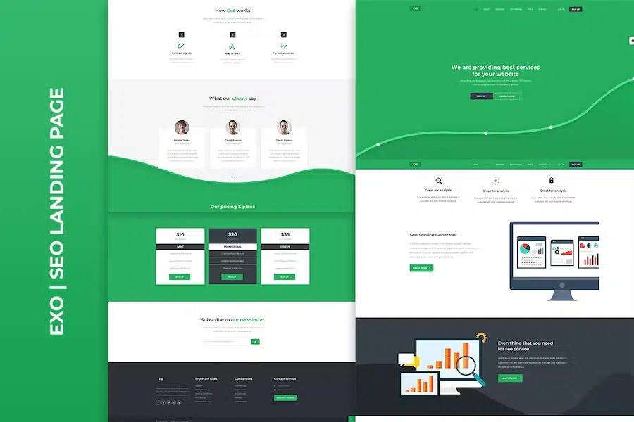 EXO – Seo Landing Page