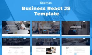 Exomac – Business React JS Template