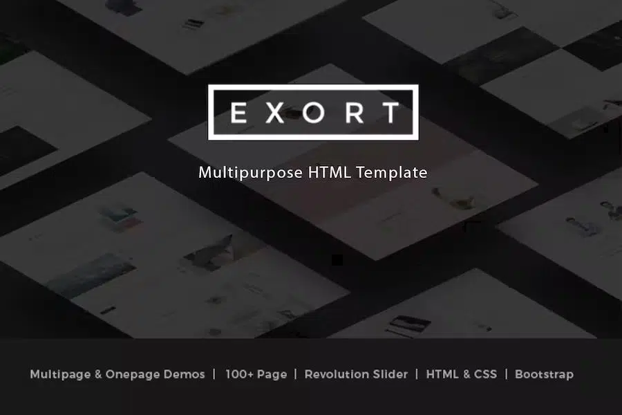 Exort – Responsive Multipurpose HTML Template