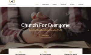 Faith & Hope – A Modern Church & Religion Non-Profit WordPress Theme