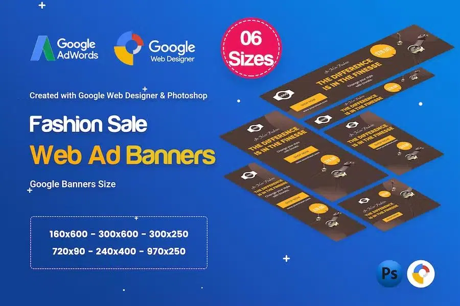 Fashion Sale Banners HTML5 D47 Ad – GWD & PSD