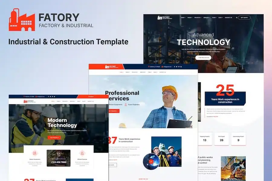 Fatory – Industrial & Construction Template