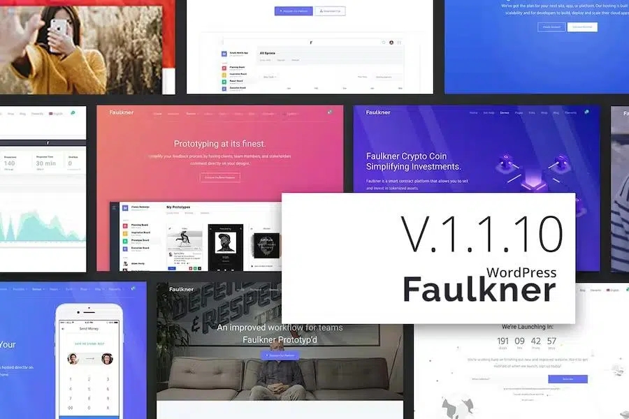 Faulkner – Responsive Multiuse WordPress Theme for Companies and Freelancers